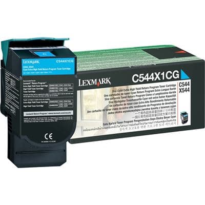 Lexmark Lexm C544X1CG Cyan Toner LX544X1CG