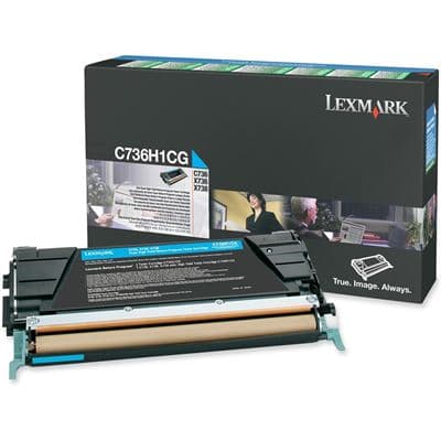 Lexmark Lexm C736 Cyan HY Toner LX736H1CG