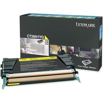 Lexmark Lexm C736 Yellow HY Toner LX736H1YG
